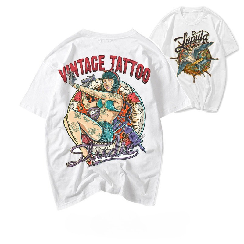 Hot T-shirt European and Ameri - Streetwear Brand Niche review and price