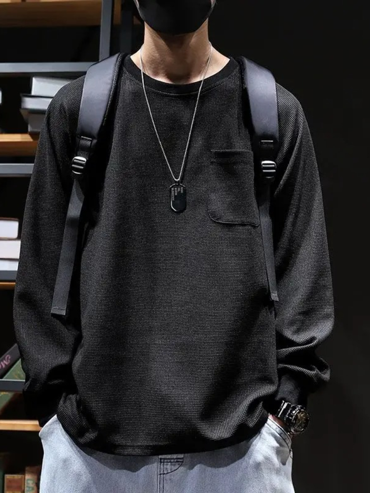 Unicolor Base Layer Sweatshirt - Streetwear Brand Quotes review and price