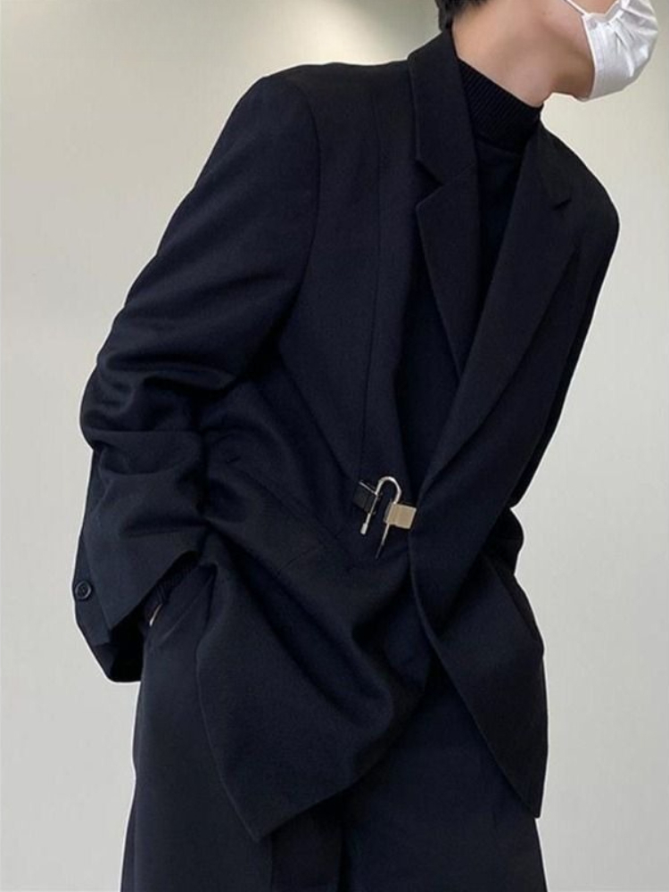Men's White Casual Blazer Set  - Streetwear Brand Niche review and price