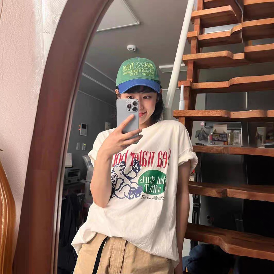 Summer New Loose Polar Bear Pr - Streetwear Brand Label review and price