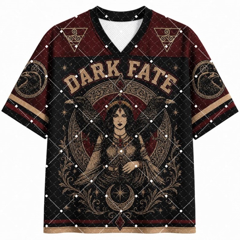 Dark Fate Witch Raven Print V‑ - Streetwear Brand T Shirt review and price