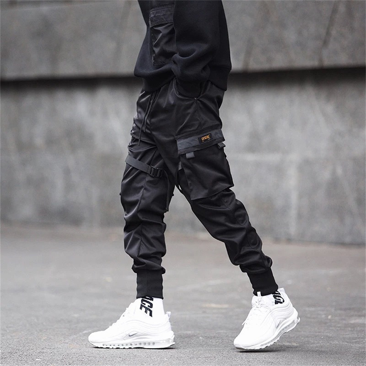 Black Hip Hop Cargo Pants Summ - Streetwear Brand Fashion review and price