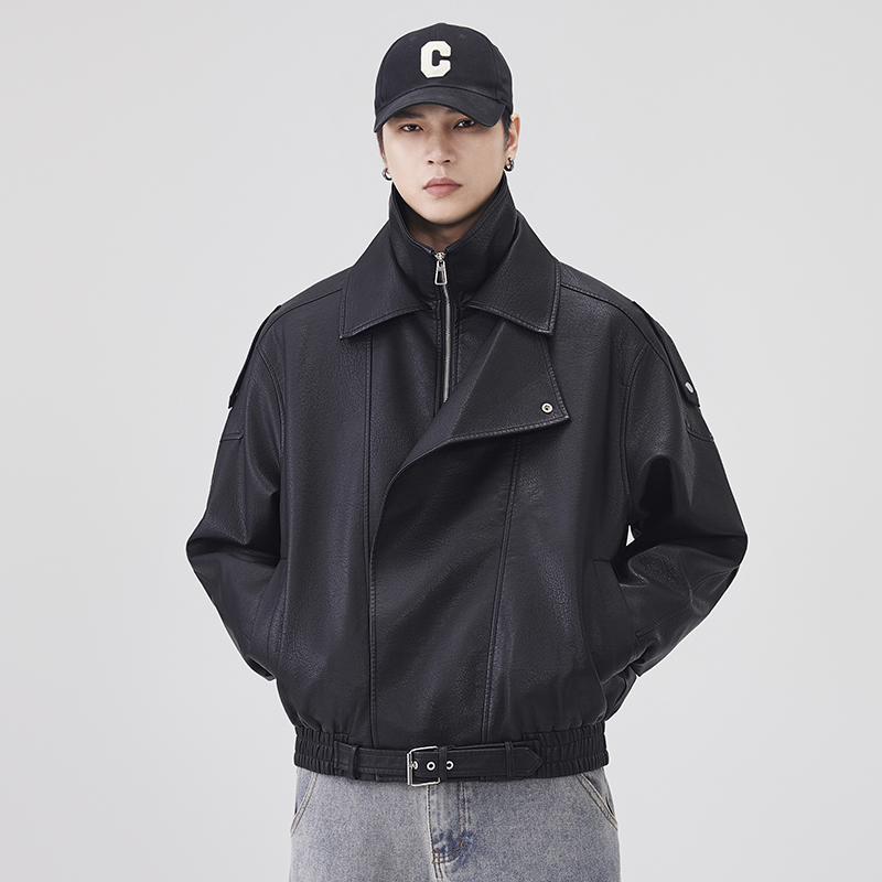Autumn Winter Leather Jacket M - Streetwear Brand Fashion review and price