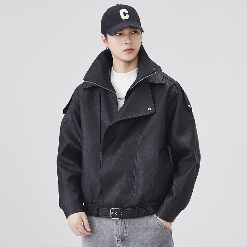 Autumn Winter Leather Jacket M - Streetwear Brand Fashion review and price