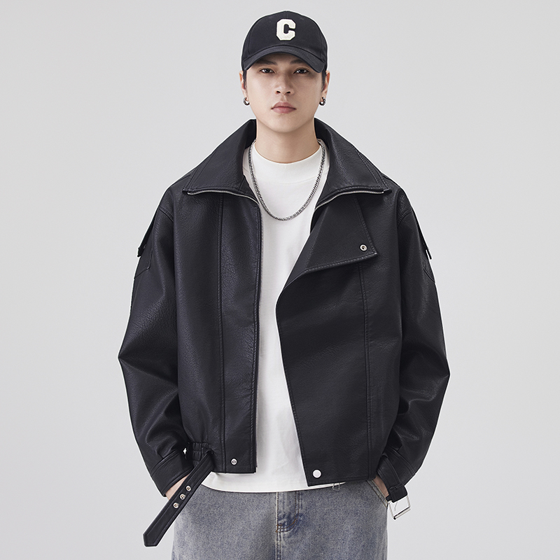 Autumn Winter Leather Jacket M - Streetwear Brand Fashion review and price