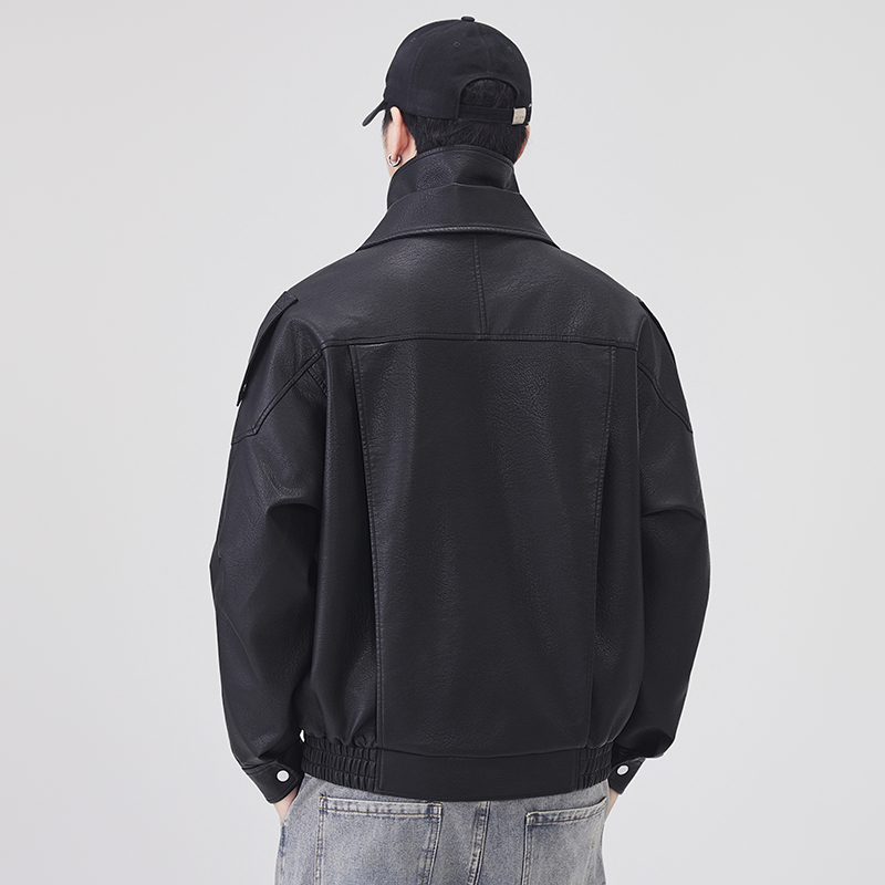 Autumn Winter Leather Jacket M - Streetwear Brand Fashion review and price
