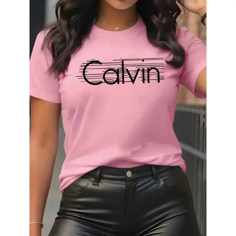 Calvin Women's T-Shirt Leisure - Streetwear Brand Fashion review and price