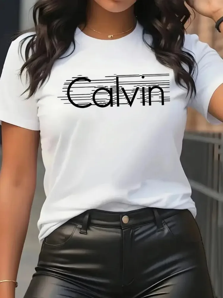 Calvin Women's T-Shirt Leisure - Streetwear Brand Fashion review and price