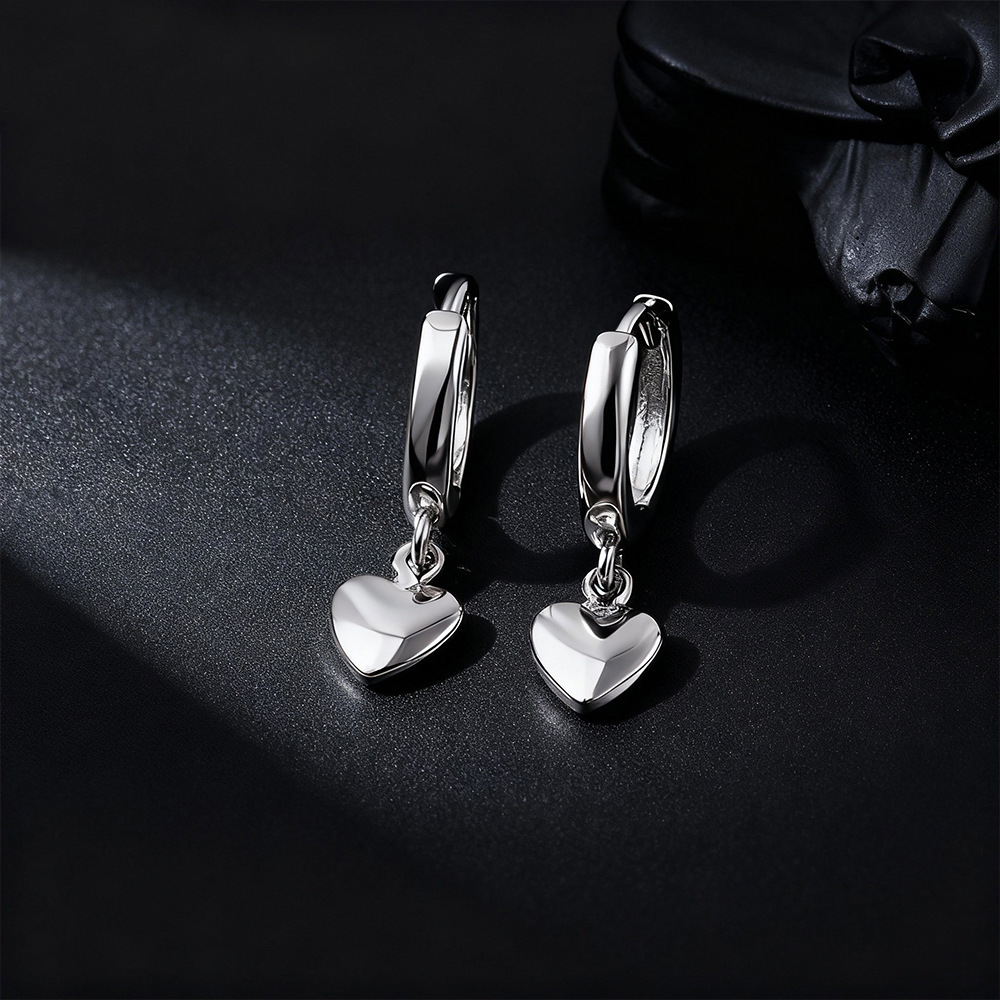 925 Sterling Silver Heart Stud - Chrome Hearts Ring review and price