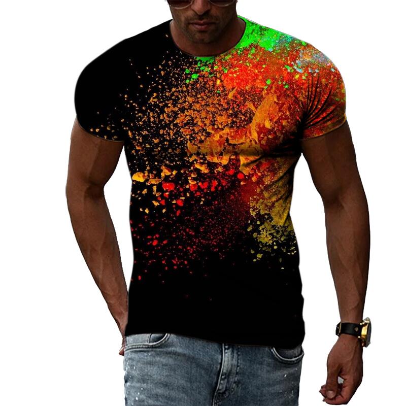 Men's Summer Fashion 3D Print  - Streetwear Brand T Shirt review and price